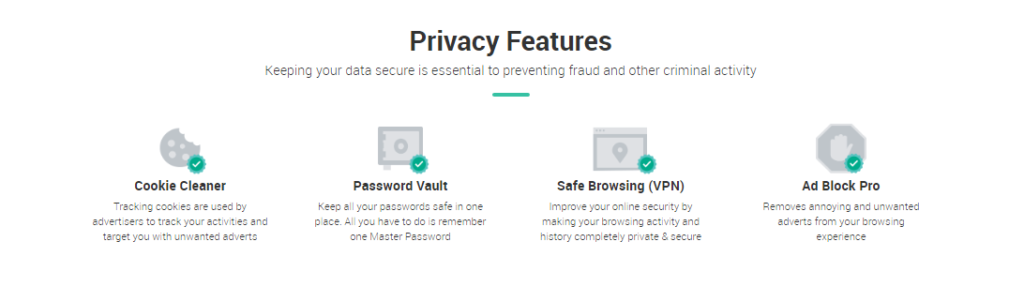 Scanguard Review - Privacy Features